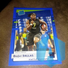 2020 Panini Donruss Rated Rookie Blue DeeJay Dallas #345